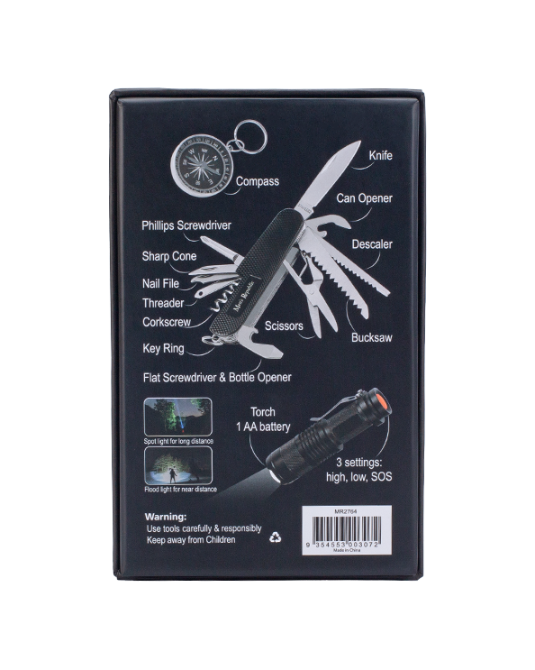 Men's Republic Multifunction Adventure Knife and Torch