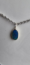 Lightning Ridge solid 1.50 carat dark opal Pendant.