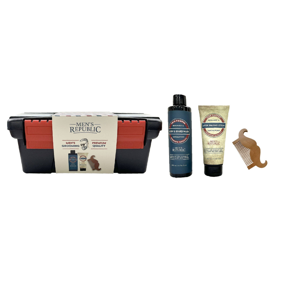 Men's Republic 4pc Grooming Kit Including Tool Case