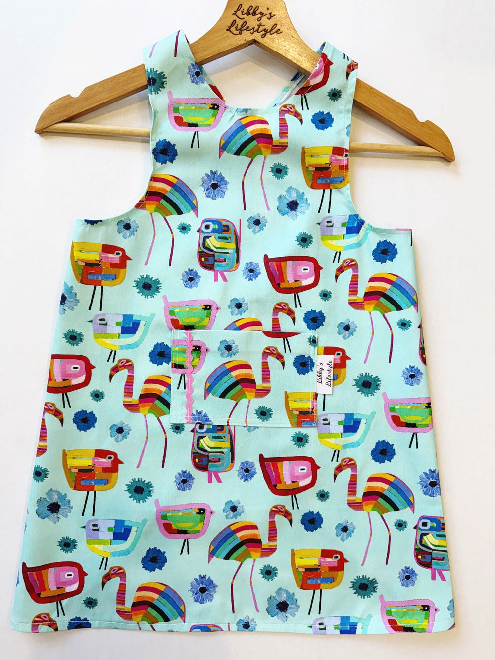 Children's cross back apron
