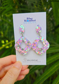 Disco Ball Glitter Resin Dangles