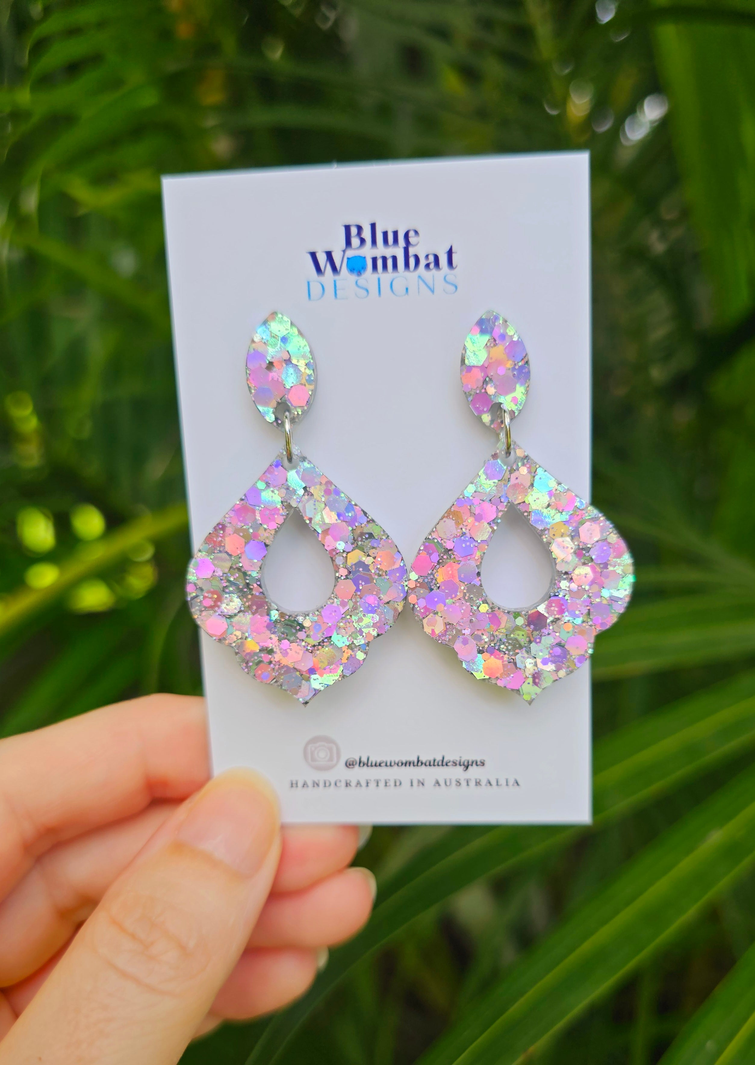 Disco Ball Glitter Resin Dangles