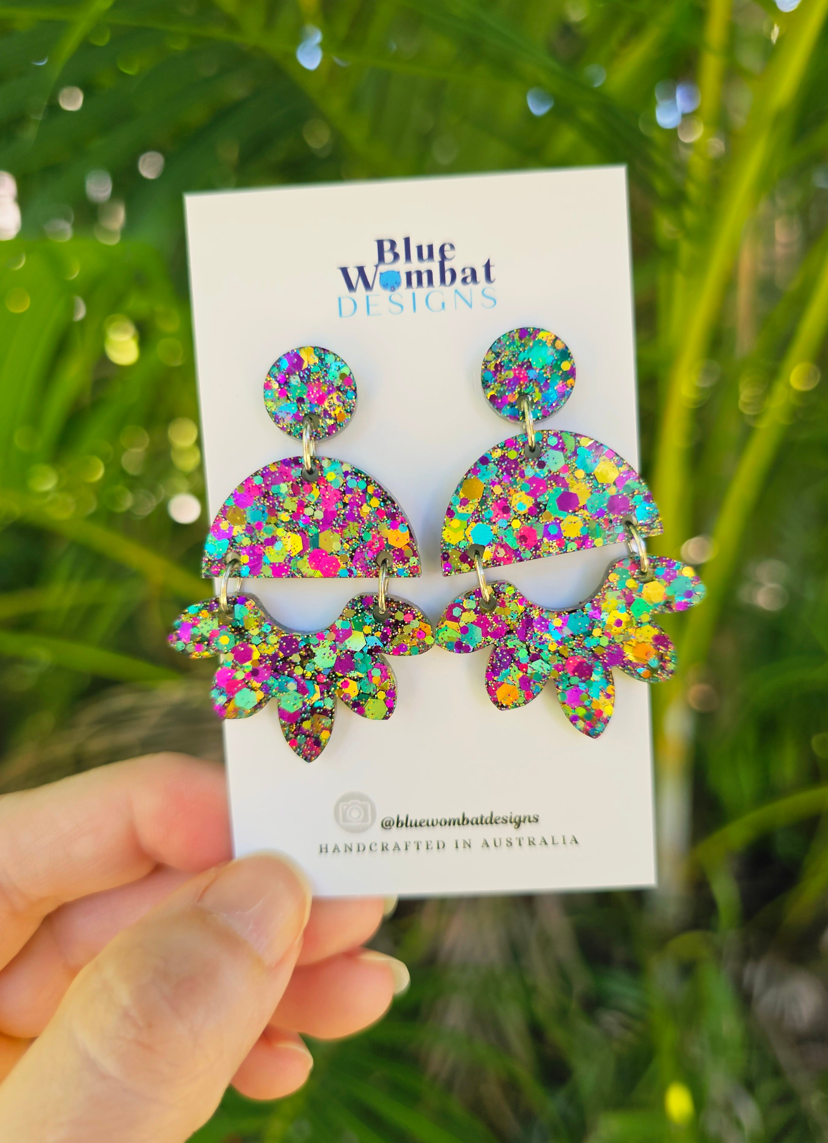 Bruno Glitter Resin Dangles