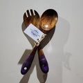 Purple/ Silver Salad Servers