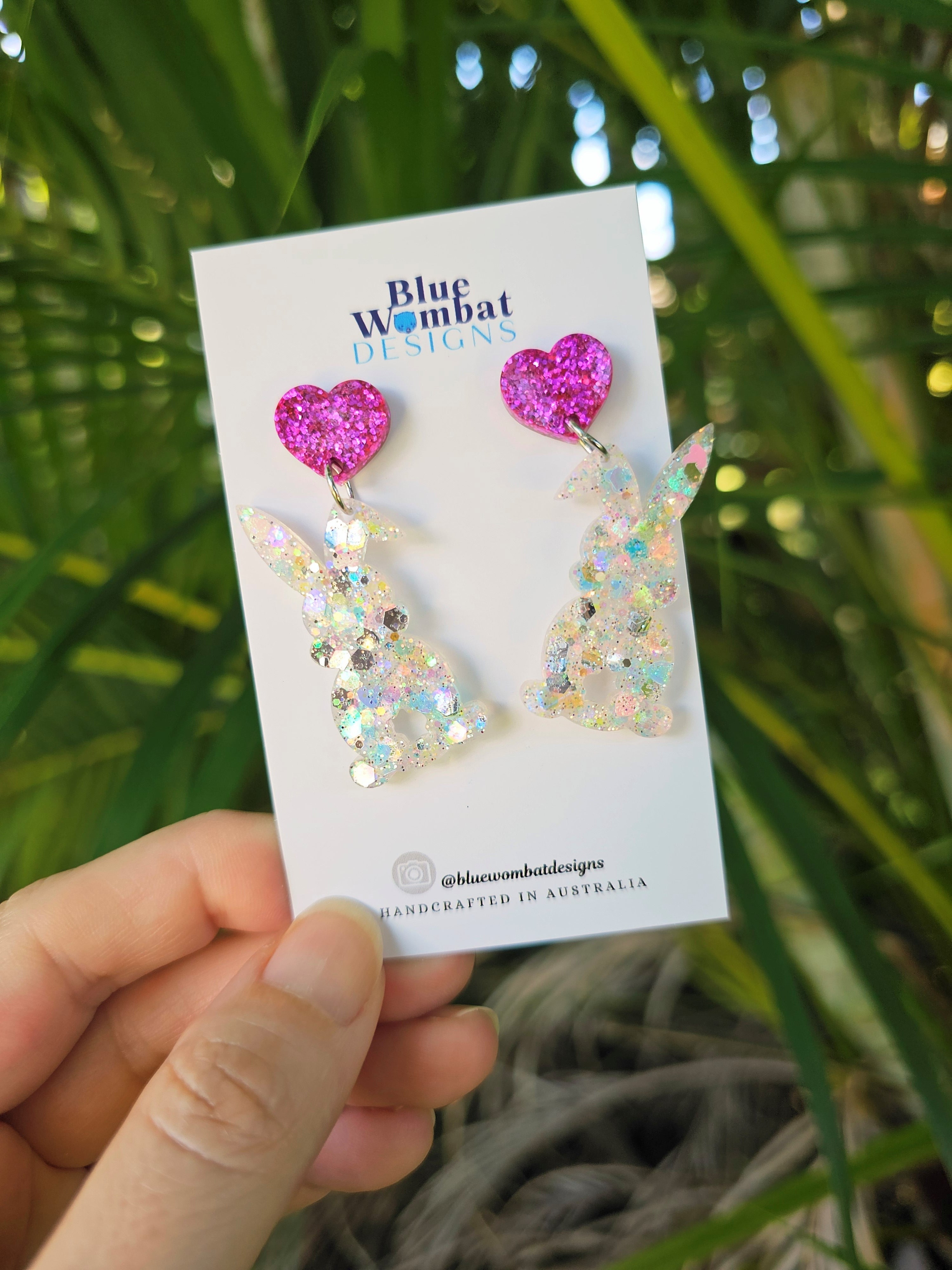 Easter Bunny Rabbit Resin Dangles