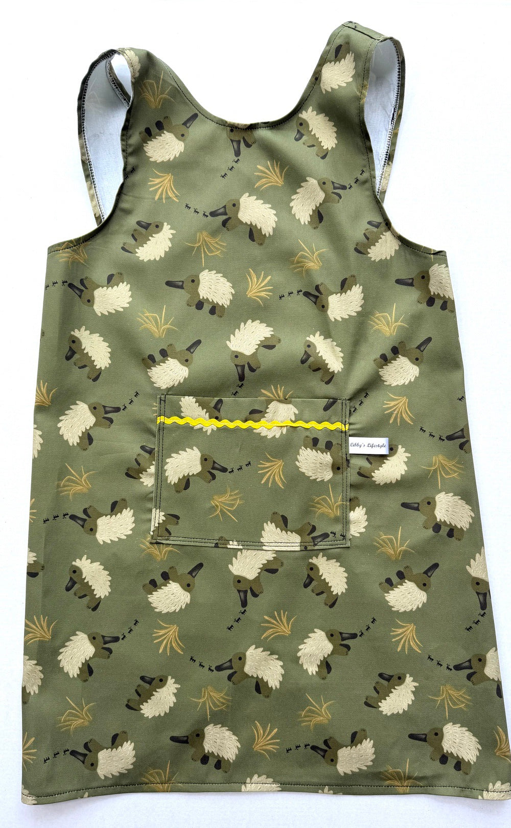 Children's cross back apron