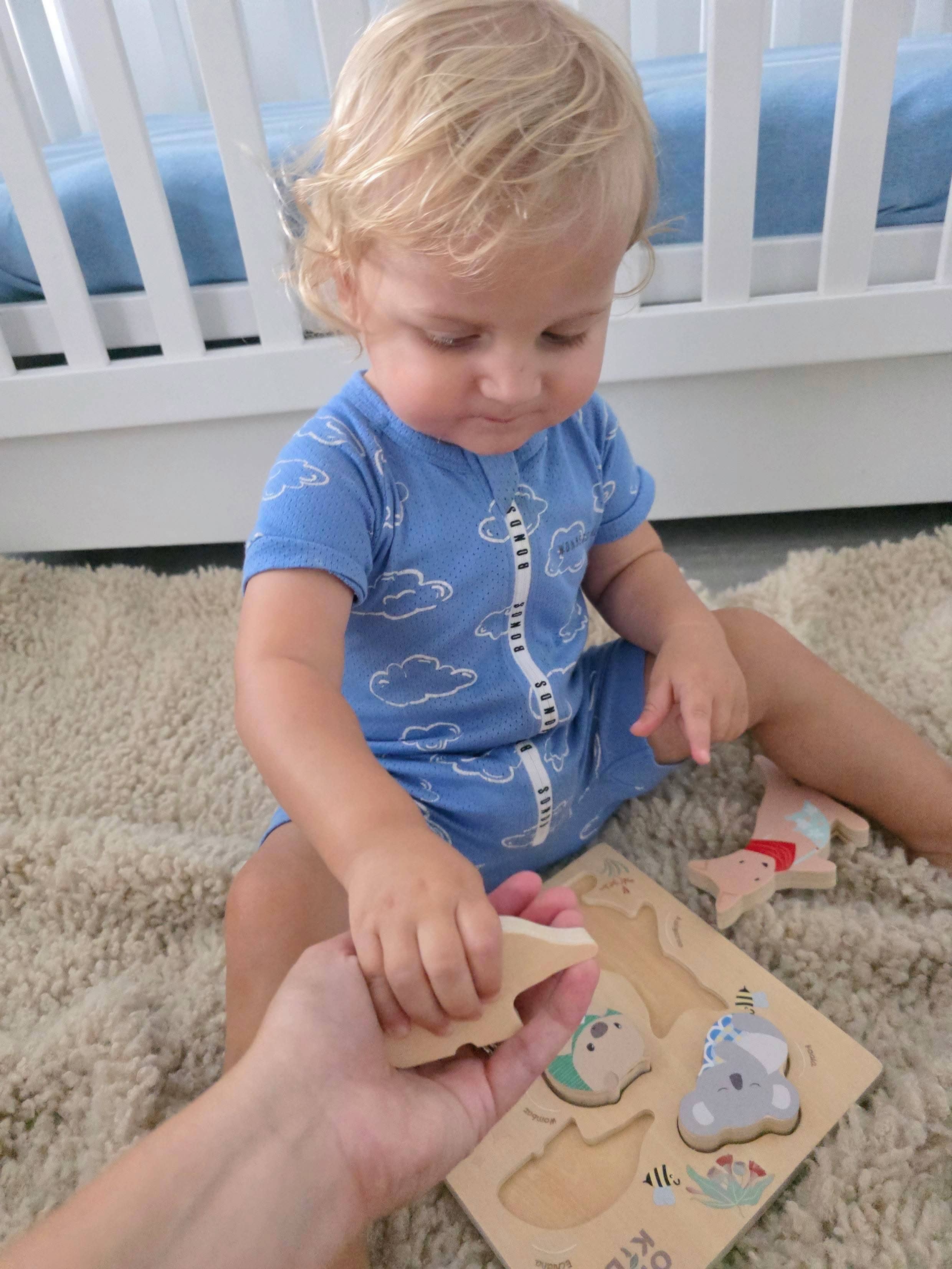 Onya Kids Wooden Aussie Animal Puzzle (Stacking Toy)