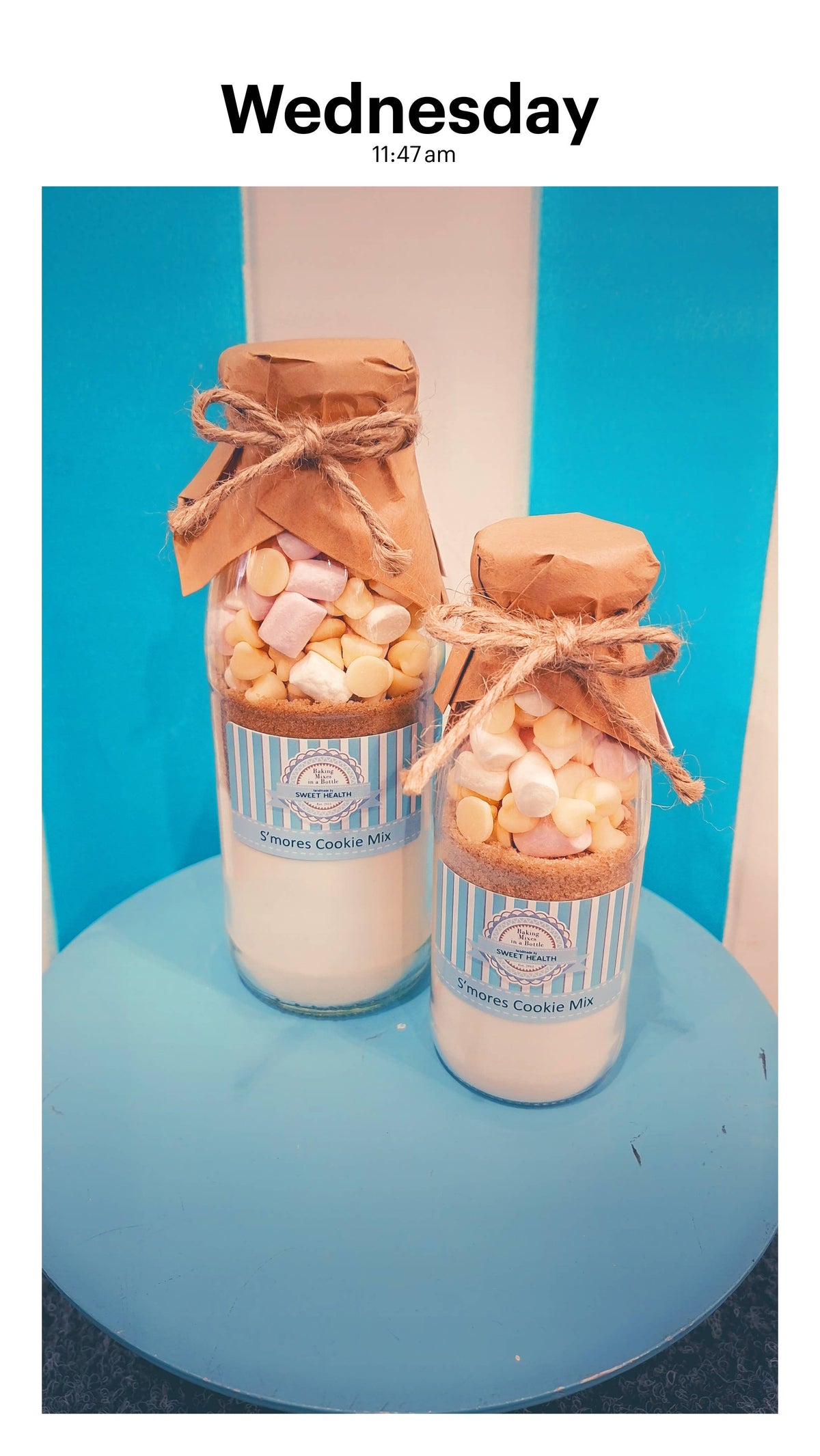 Cookie Mix in a Bottle - S'mores White Choc - SMALL