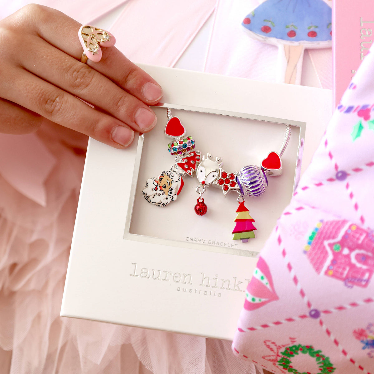 Merry Little Christmas Charm Bracelet