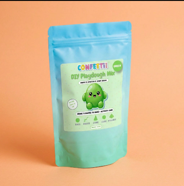DIY Playdough Mix Kit for Kids - Green