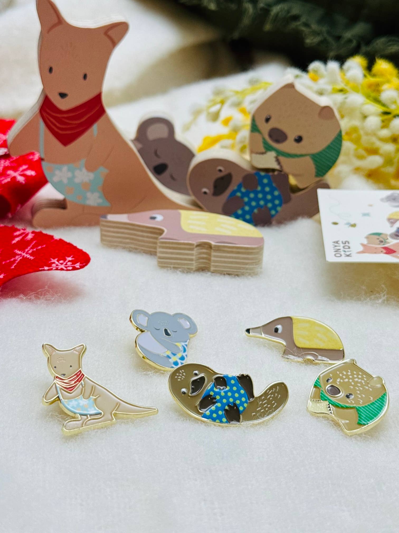 Onya Kids Wooden Aussie Animal Puzzle (Stacking Toy)