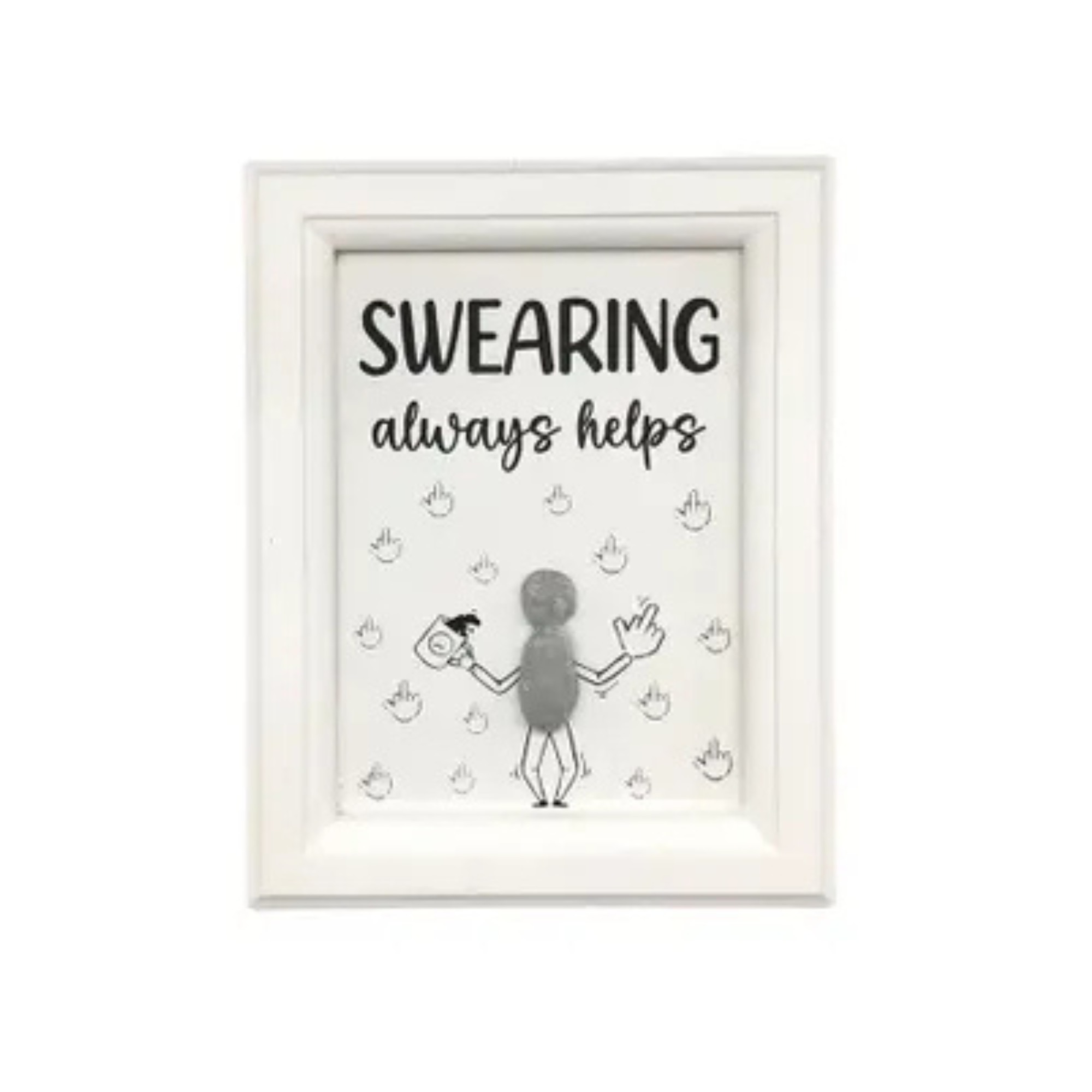 Rock Art Plaque With Funny Saying
