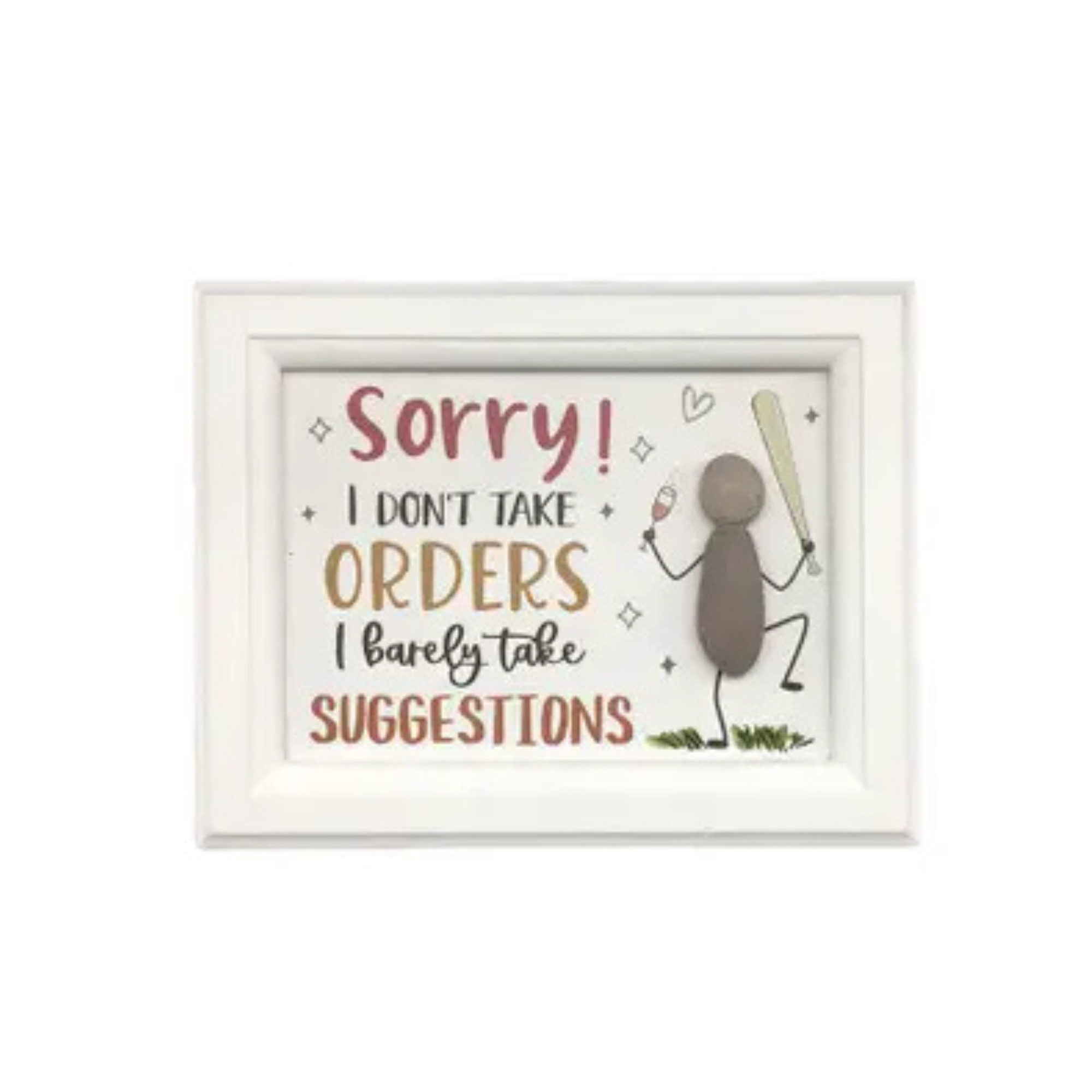 Rock Art Plaque With Funny Saying
