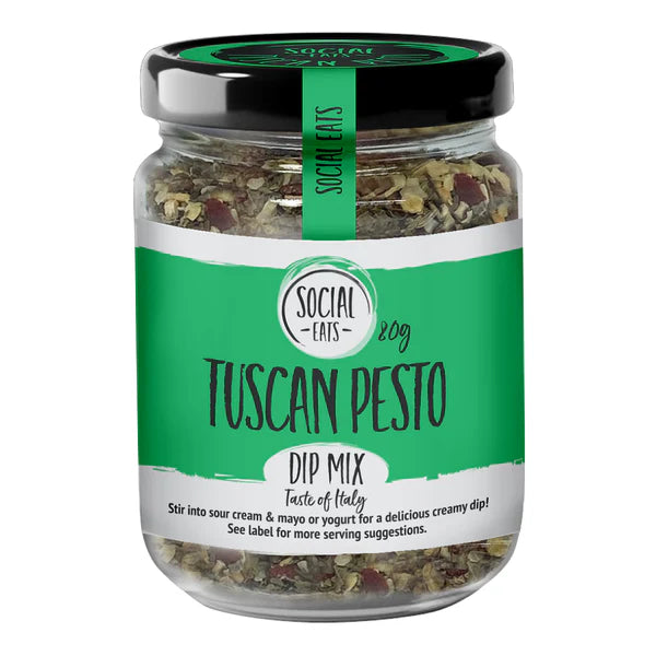 Social Eats: Tuscan Pesto Dip Mix