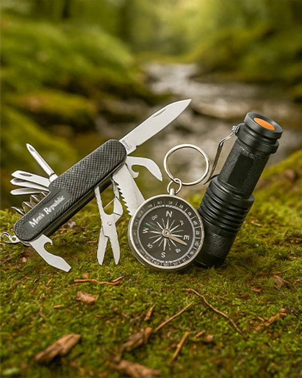 Men's Republic Multifunction Adventure Knife and Torch