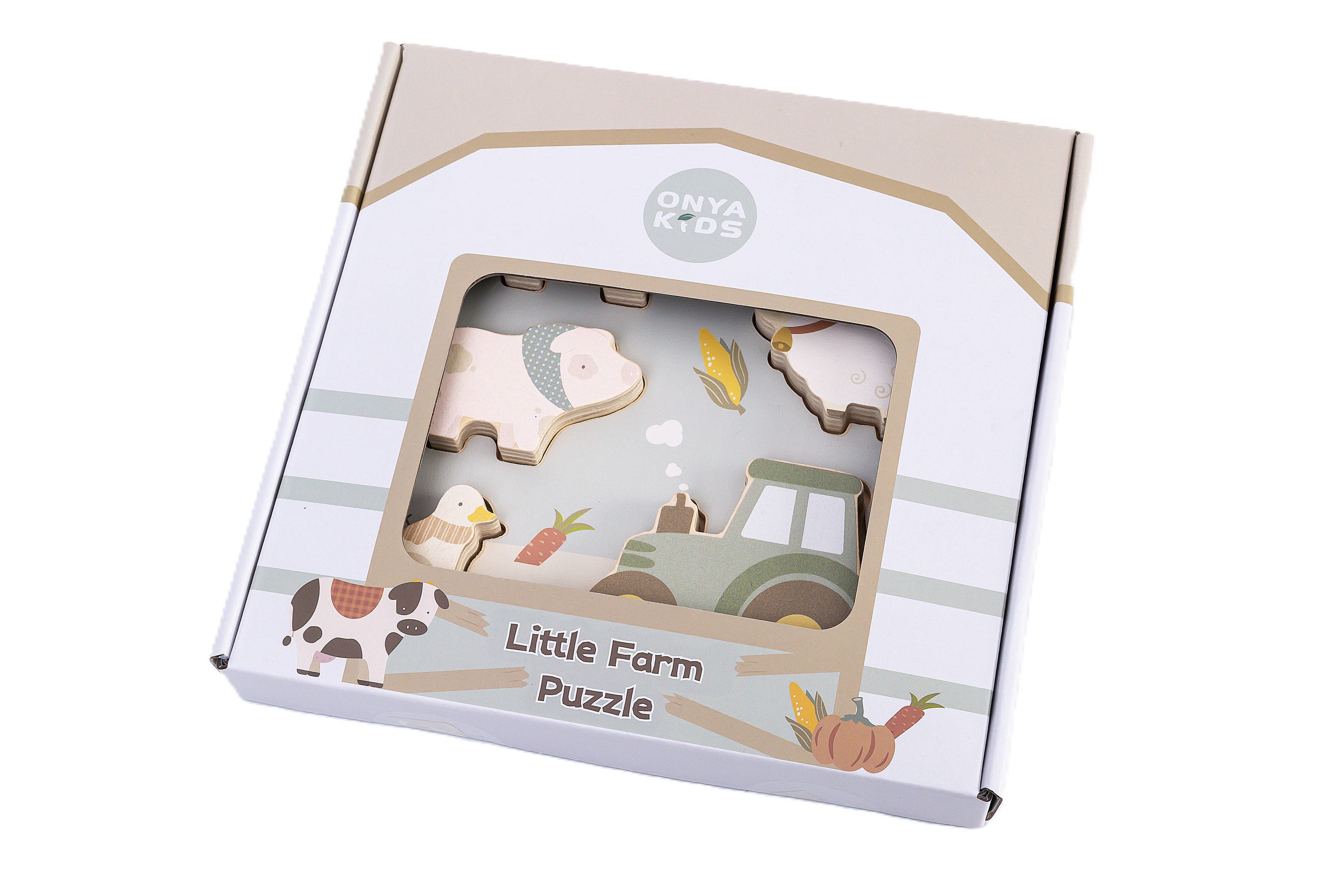 Onya Kids Wooden Farm Puzzle