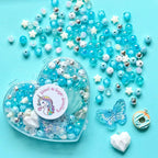 Jewellery Making Kit Tiffany Teal Heart Shape