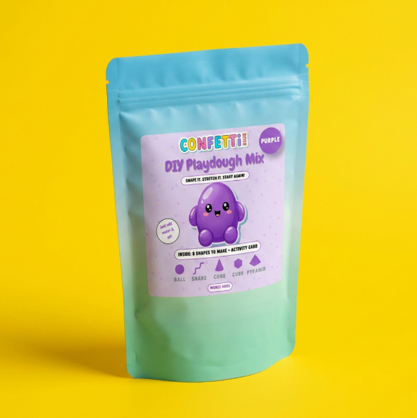 DIY Playdough Mix Kits for Kids - Purple