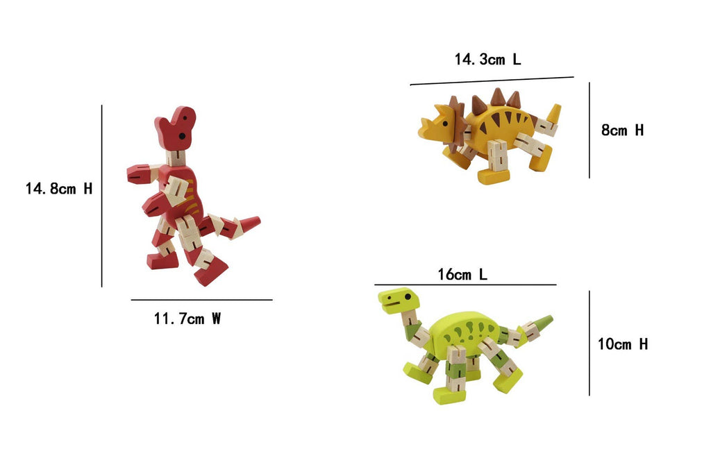 Toyslink Wooden Flexi Dinosaurs