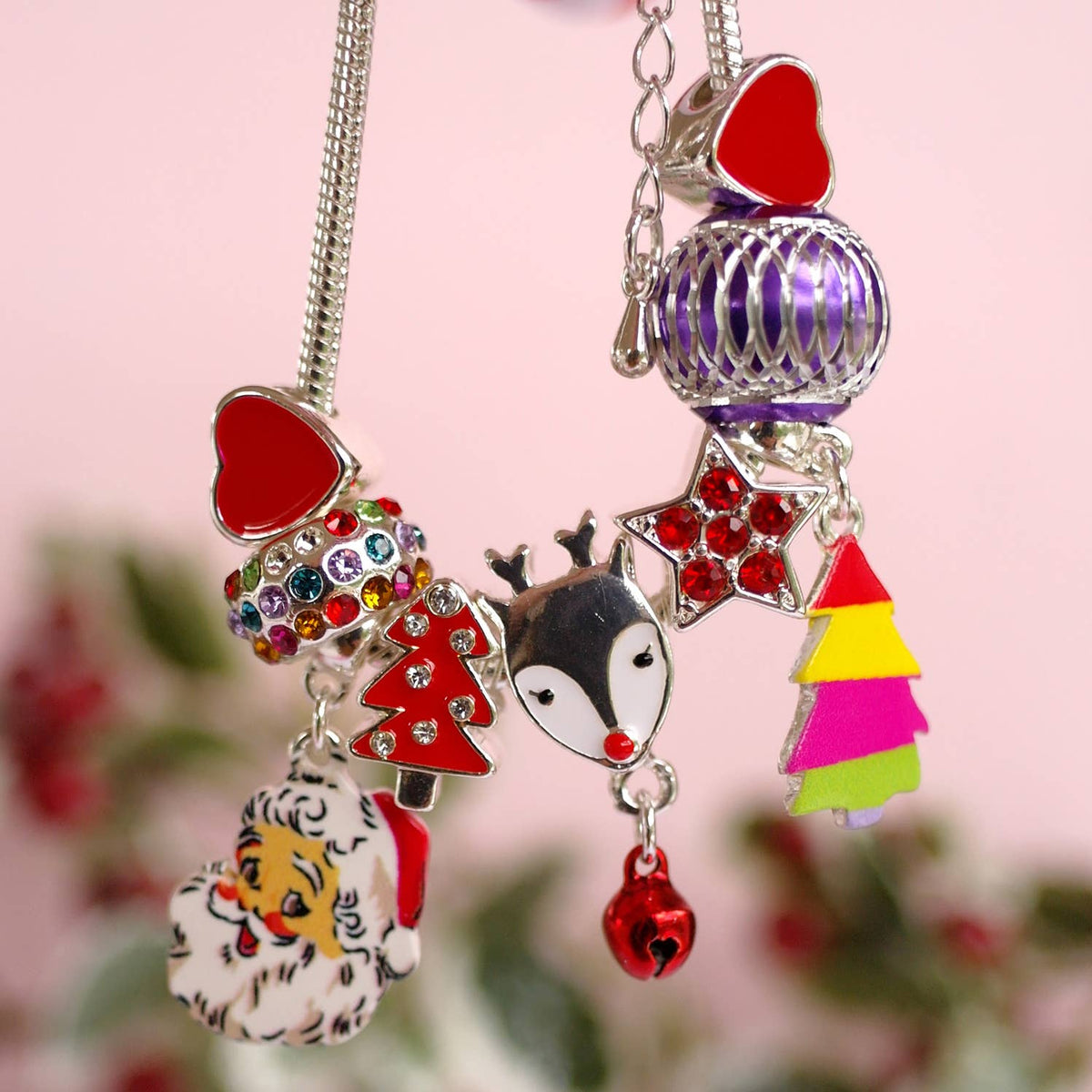 Merry Little Christmas Charm Bracelet