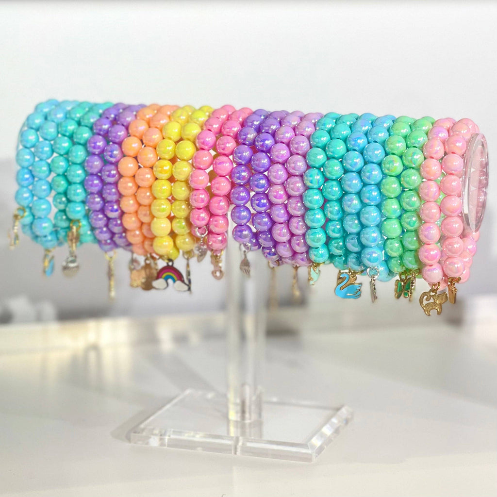 Beaded Bracelets with Charms