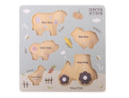 Onya Kids Wooden Farm Puzzle