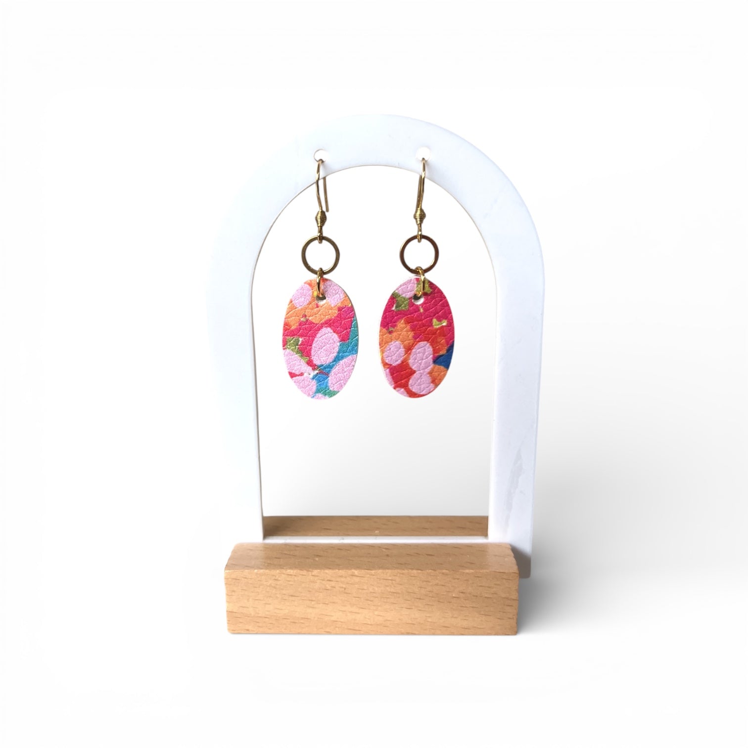 Faux Leather Earrings