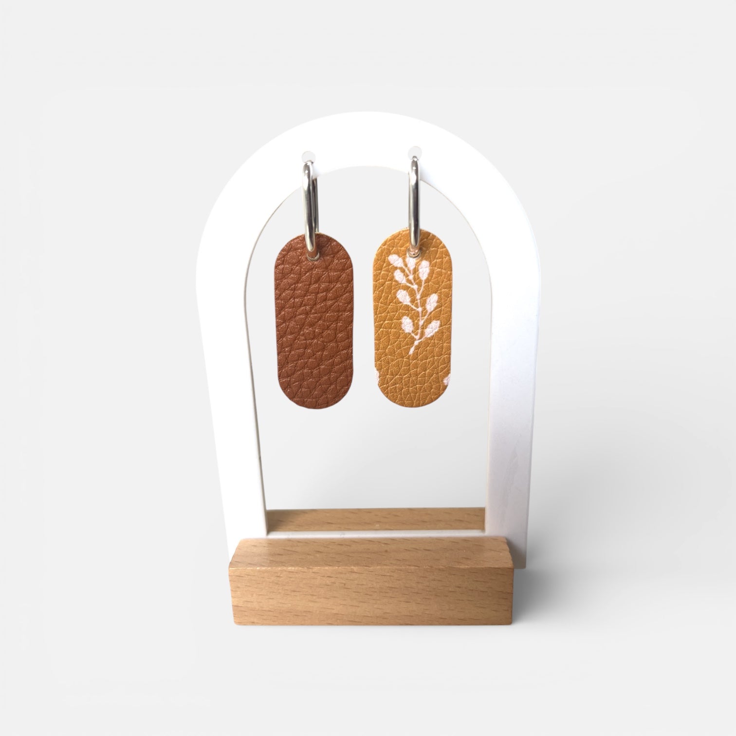 Faux Leather Earrings