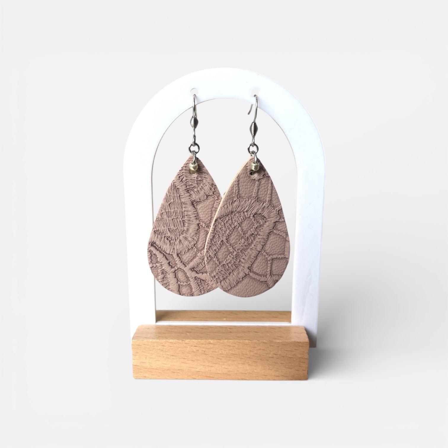 Faux Leather Earrings