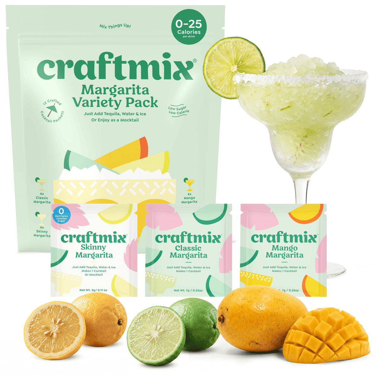 Margarita Variety Pack Cocktail Mixers -12 Serving Multipack