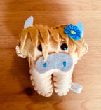 Highland Cow tooth fairy pillow