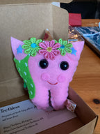 Pink unicorn tooth fairy pillow
