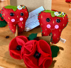 Strawberry tooth fairy pillow