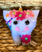 Unicorn tooth fairy pillow