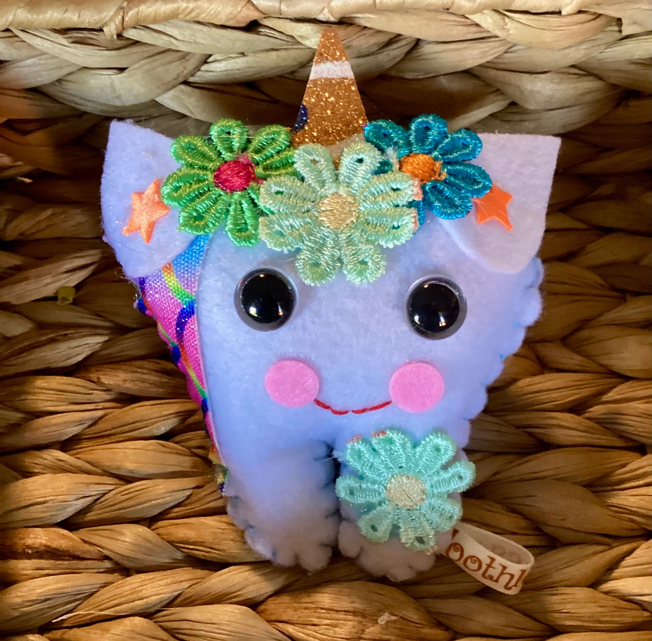 Unicorn tooth fairy pillow