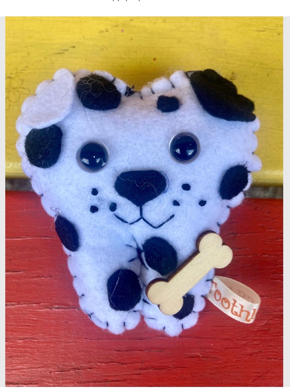 Dalmatian tooth fairy pillow