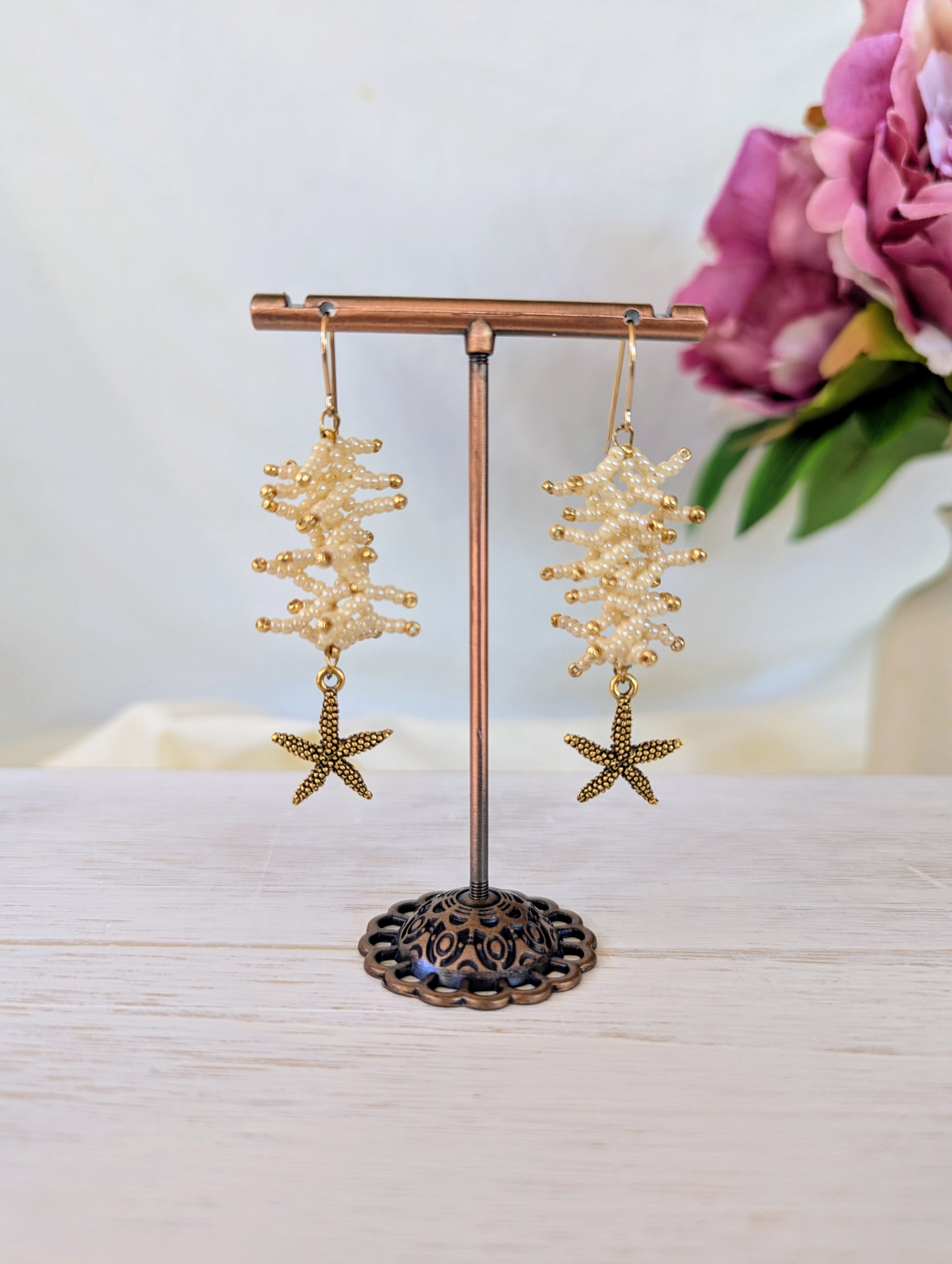 Coral Earrings
